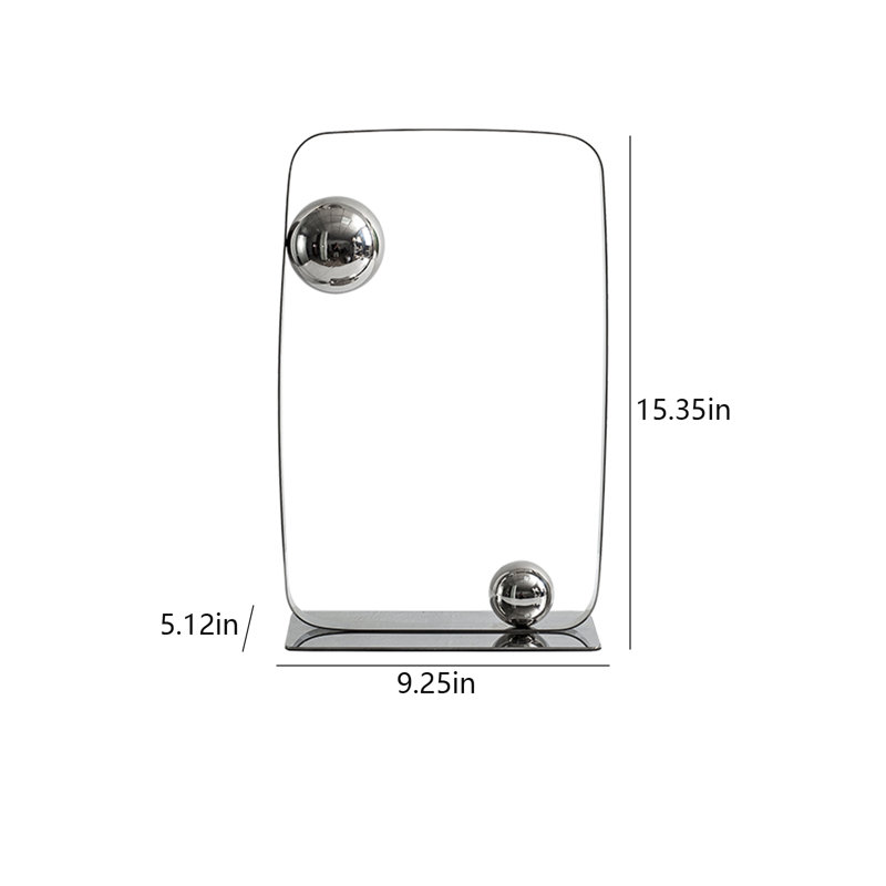 Ornements géométriques modernes en métal de luxe, H 15,35 po x l 9,25 po x P 5,12 po