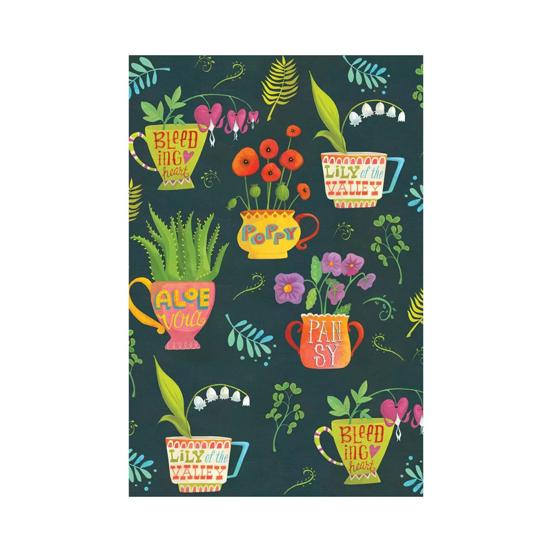 Botanical Teatime by Laura Watson - Wrapped Canvas Gallery-Wrapped Canvas Giclée, 20.32 cm H x 30.48 cm W