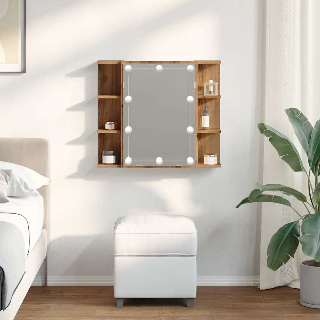 700mm W 600mm H Surface Framed Medicine Cabinet Mirror 6 Fixed