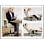 Ergonomic PU Leather Office Chair With Lumbar Support, High Backrest, And Adjustable Headrest For Comfortable Seating-618627538
