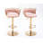 Ensemble de 2 tabourets de bar pivotants en velours noir (ensemble de 2)-1397216874-1386445491