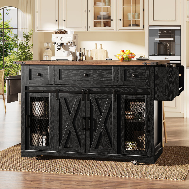 Kitchen Island, black