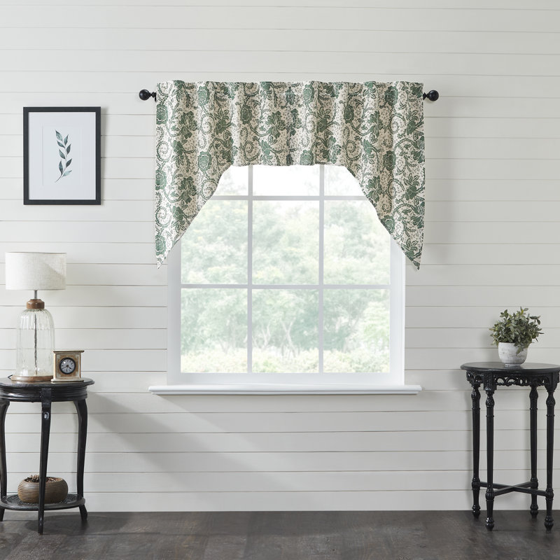 Axminster Cotton Floral Swag Window Valance