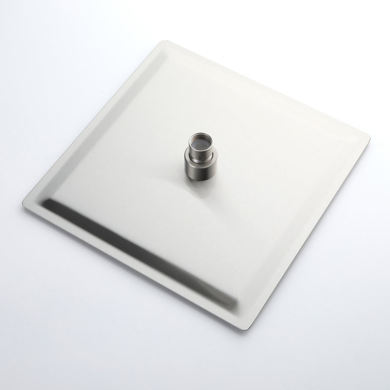 Shower System with Rough-in Valve, Silver Nickel