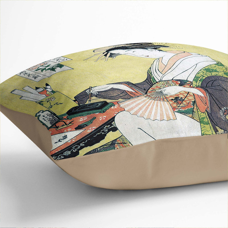 Square Throw Cushion, Stone, 40cm H x 40cm W x 15cm D