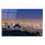 «L A Skyline With Griffith Observer» par Toby Harriman, art mural en verre acrylique-1060296244