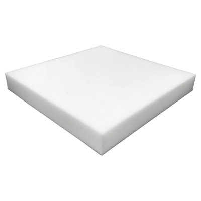 24"x24"x5" Square High Resilience Foam - Customizable DIY Pad for Furniture, Car Seats, Pet Beds & Creative Projects,1PC,White