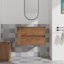 Meuble-lavabo mural, tiroir à fermeture en douceur (seulement meuble-lavabo, sans lavabo)