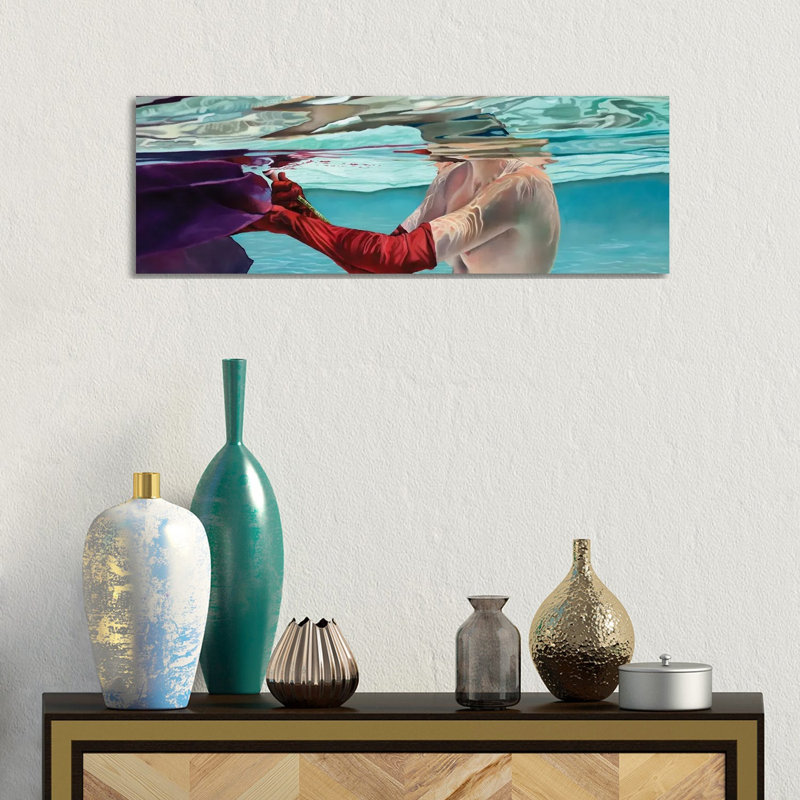 Hidden Message by Josep Moncada - Wrapped Canvas Panoramic Gallery-Wrapped Canvas Giclée, 30.48 cm H x 91.44 cm W x 1.91 cm D