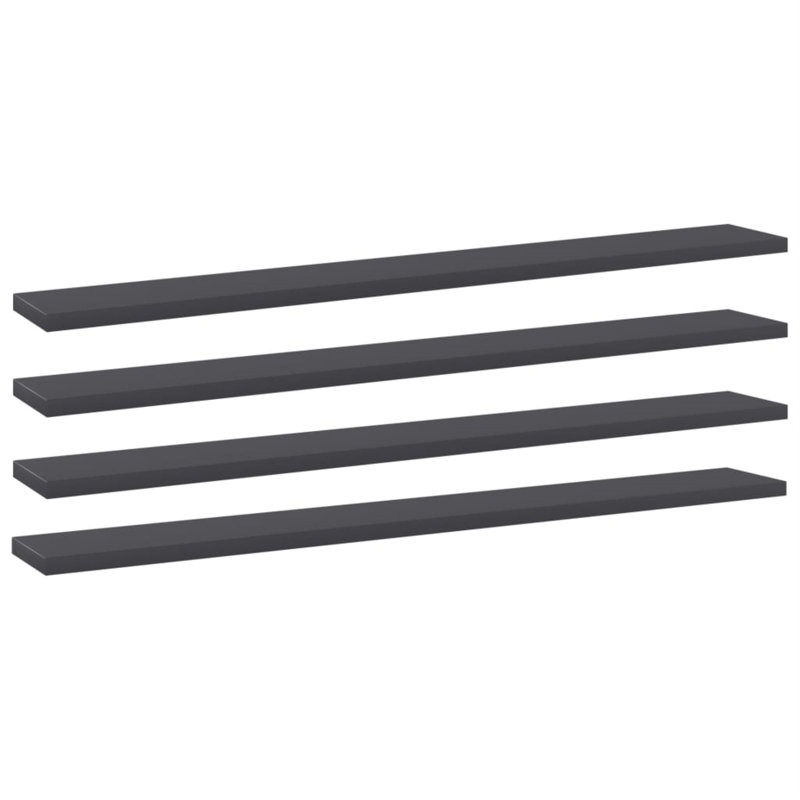 Floating Shelves Wall Shelving Wall Mounted Shelves Display Wall Units, Grey, 0.6" H x 23.6" W x 7.9" D