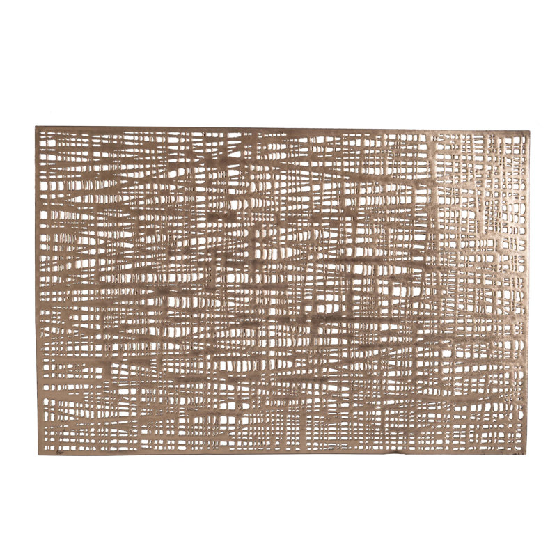 Vinyl Abstract Rectangle Placemat, Gold