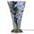 13.5"H Tiffany-Style Floral Vase Stained Glass Hurricane Table Lamp