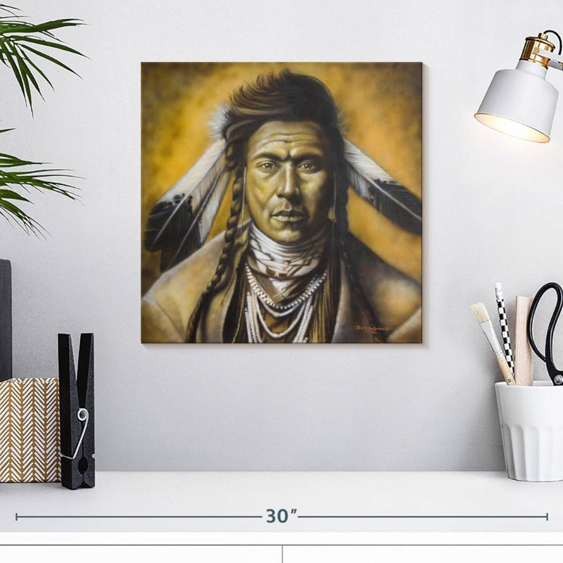 Leisha Young Warrior, 16" H x 16" W