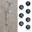 Dual Shower Head 1.8 GPM with Self-Cleaning