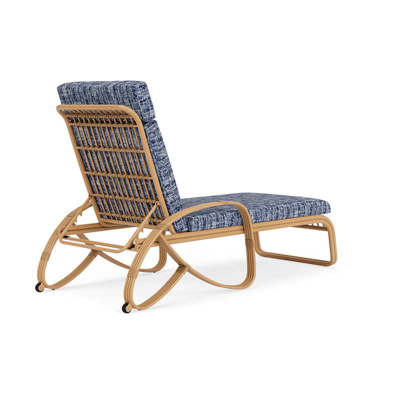 Riviera Outdoor Chaise Lounge, Visions Cobalt