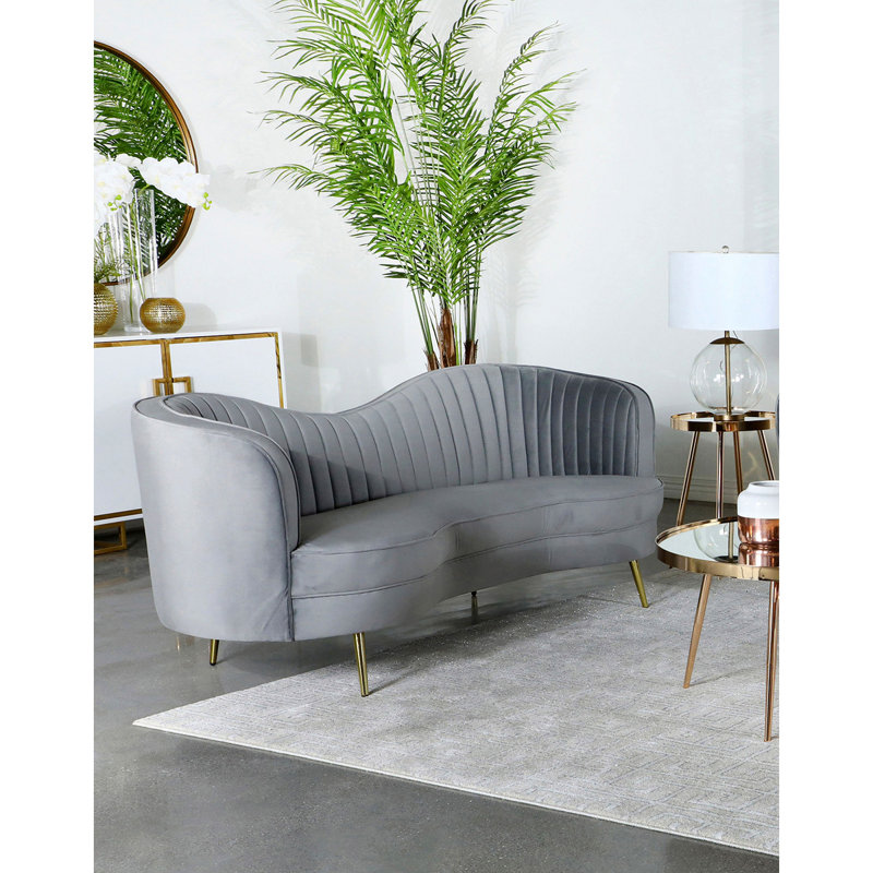 Upholstered Sofa, Gray