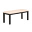 Table de salle à manger extensible 82 pouces 6 pièces avec repose-pieds, 4 chaises de salle à manger rembourrées et banc, 2 rallonges amovibles de 11 po-868475946-868475947