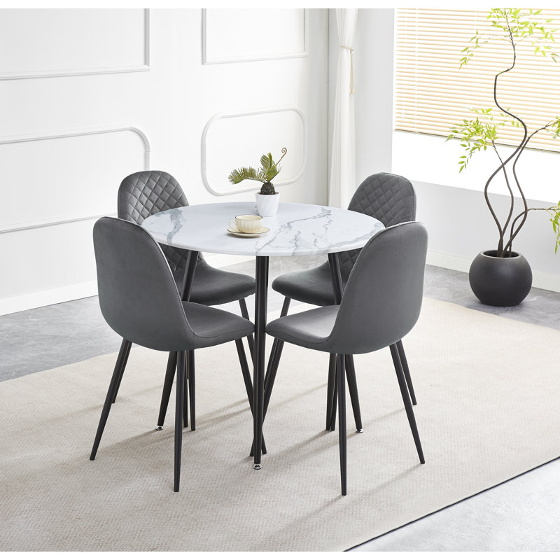 4 - Person Dining Set, Grey
