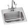 Lustertone 17" L x 16" W Drop-in Kitchen Sink with Faucet Kit
