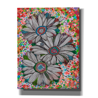 «Daisies2» par Noemi Ibarz, art mural sur toile