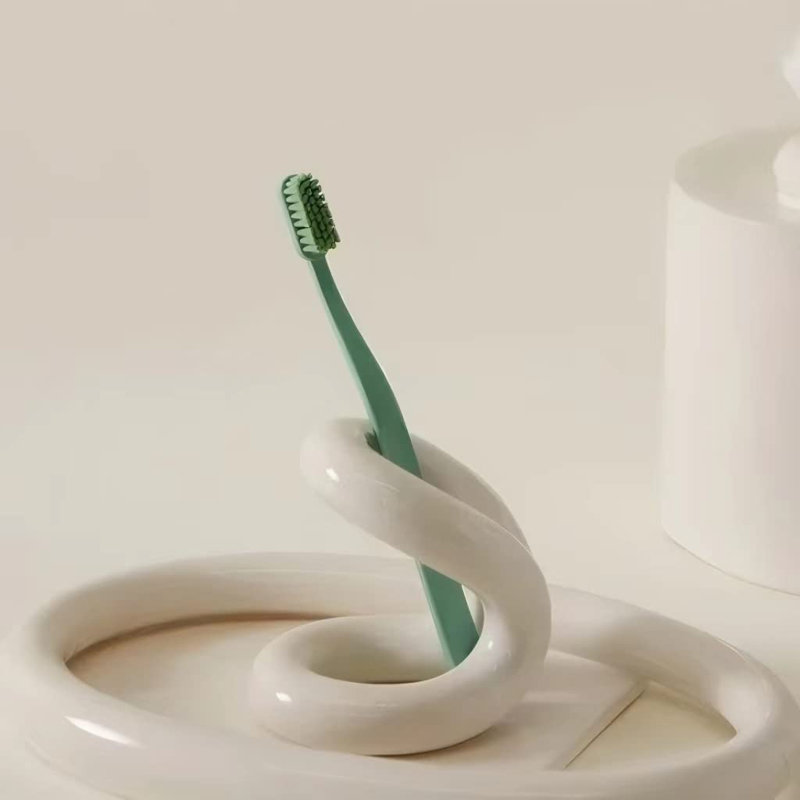 Handmade Ceramic Holder Stand For Toothbrushes, Makeup Brushes, And Pens - Minimalist Design