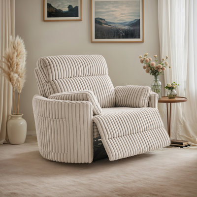 Modern Extra-Wide Recliner Chair With USB & Adjustable Backrest by Hokku Designs