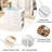 Drawer Dresser with Open Side Storage & LED Lights, 5 Drawers Cabinet with Tempered Glass Top and Jewelry Organizer, Wardrobe Closet Island, Ideal for Livingroom,Bedroom, White-180234440
