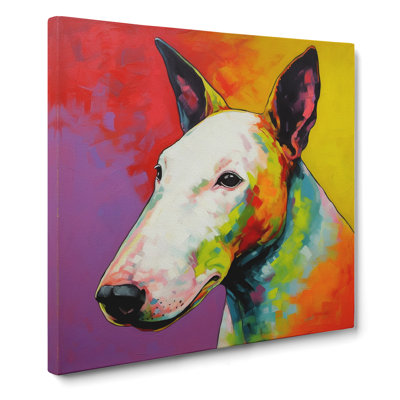 English Bull Terrier Colour Field - No Frame Print