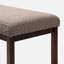 Banc rembourré gris