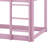 Twin Over Twin Solid Rubber Wooden Floor Bunk Bed – Ladder & Strengthened Slat Bed Platform-248476149