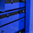 20" Steel 4 Tool Chest Cabinet, Black & Blue Finish, Bearing Drawer Slides, 4 Universal Wheels  2 Lockable , Pull Handle For User- Transport 20", Steel, Wheels, Handle, Convenient Handling-313607871