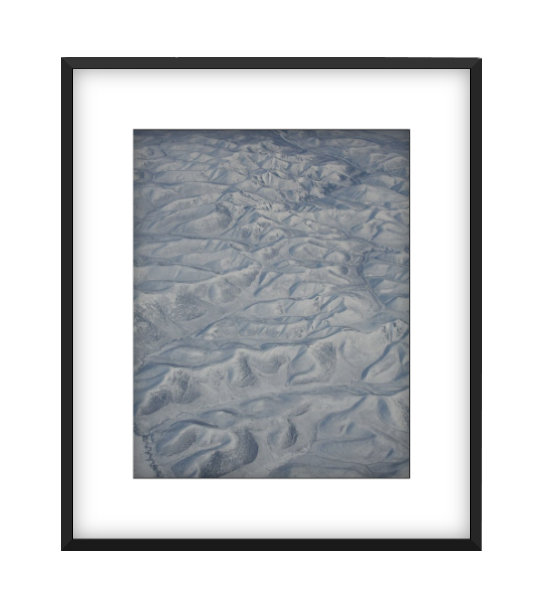 Sel Print by Francis Augustine, Black Framed Paper, White, 72" H x 48" W x 0.8" D