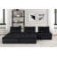 Canapé modulaire en velours noir 5 pièces Aveline-1835607220-1835607218
