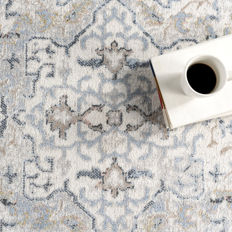 Cady SpinClean Machine Washable Transitional Area Rug, Rectangle 4' x 6'