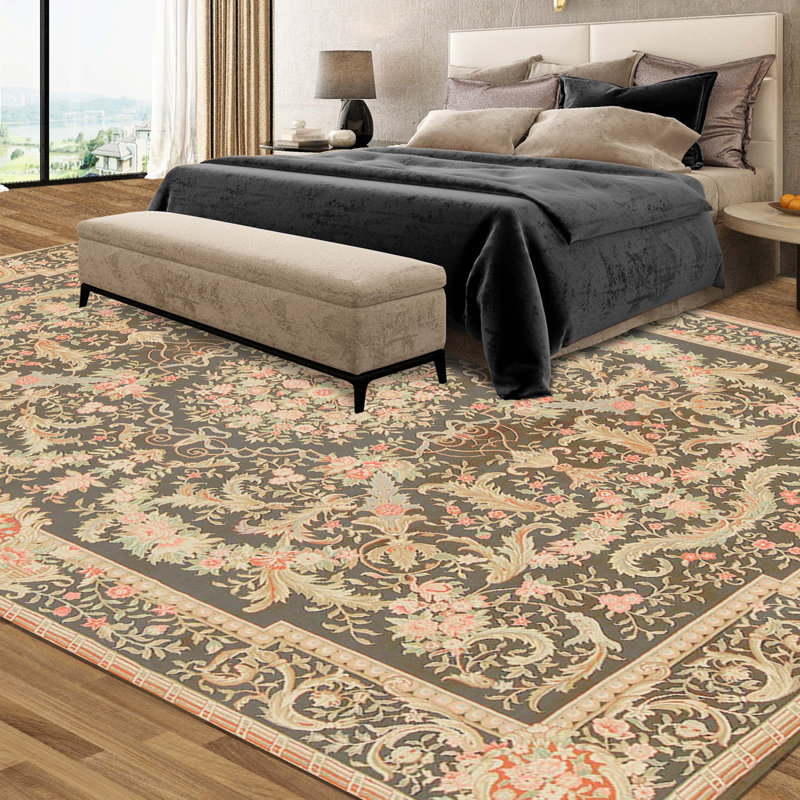 Tapis rectangulaire noué à la main