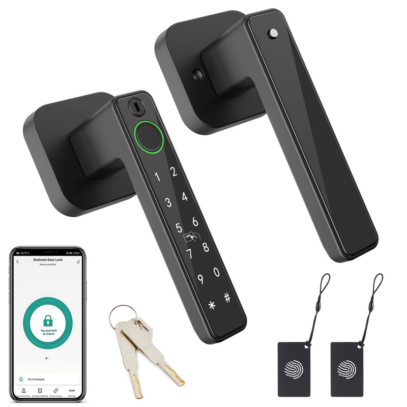 Smart Fingerprint Door Lock Keyless Entry Lever