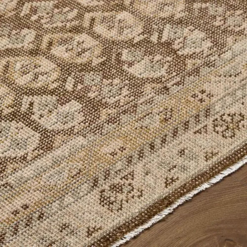 Agra Handmade Wool Area Rug, Rectangle 6' x 9'
