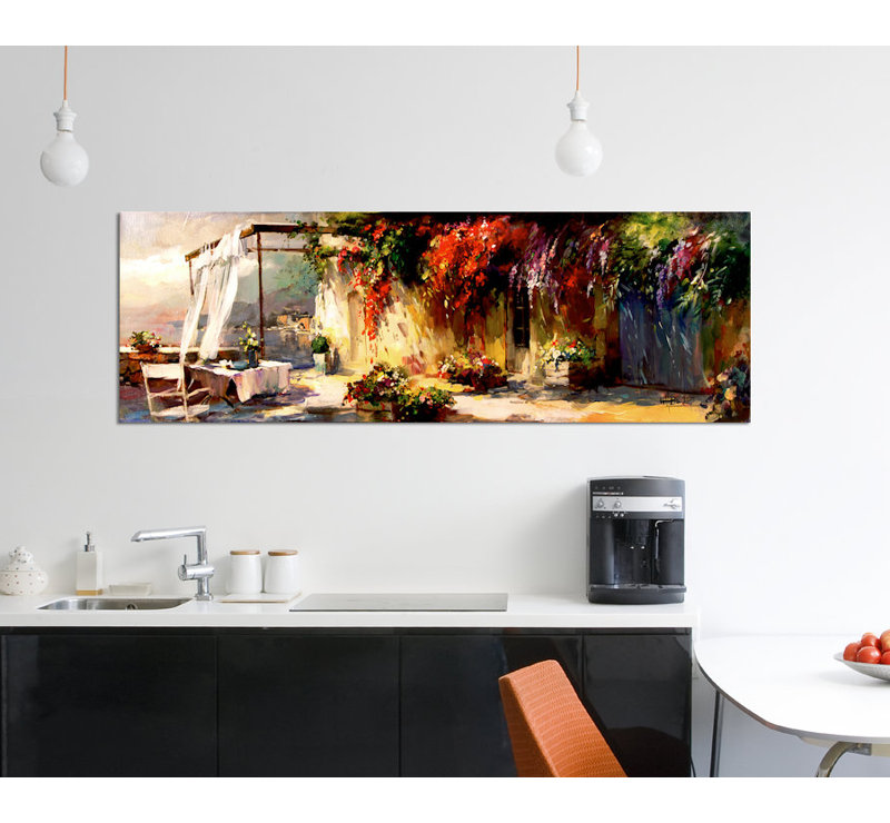 « romantique place », impression sur toile, H 12 po x l 36 po x P 1,5 po