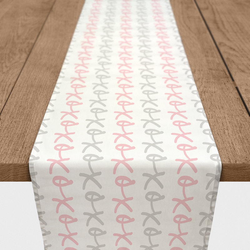 Chemin de table xoxo Fernandez, L 72 po x l 16 po