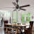 Briteny 52" Reversible Black Modern Ceiling Fan with LED Light and Remote, 6 Speed DC Motor-1950203220