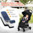 Gymax Foldable 4 Wheel Multi-Child Stroller with Storage-66369387