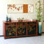 Armoire d'entrée Mid-Century en bois massif