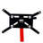 Steel Rotating Engine Stand, Vehicle Motor Block Cradle with Adjustable Head for Mechanics, Red