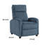 Fauteuil inclinable moderne et contemporain en velours côtelé 27 po Yailem avec siège à ressorts ensachés et structure en bois massif-1343952645