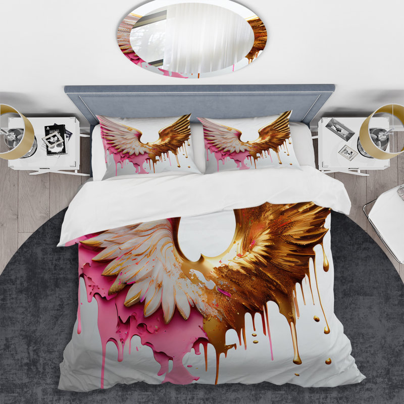Ensemble de housse de couette en microfibre / polyester Dusty, Housse de couette pour très grand lit et 2 très