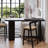 Minimalist Black Solid Wood Bar Table-519841851