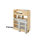 Wood Vanity Cabinet Outlet Pullout Grooming Organizer W/ Soft-Close