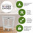 CoastalVogue Oasis 12" W Teak Shower Bench