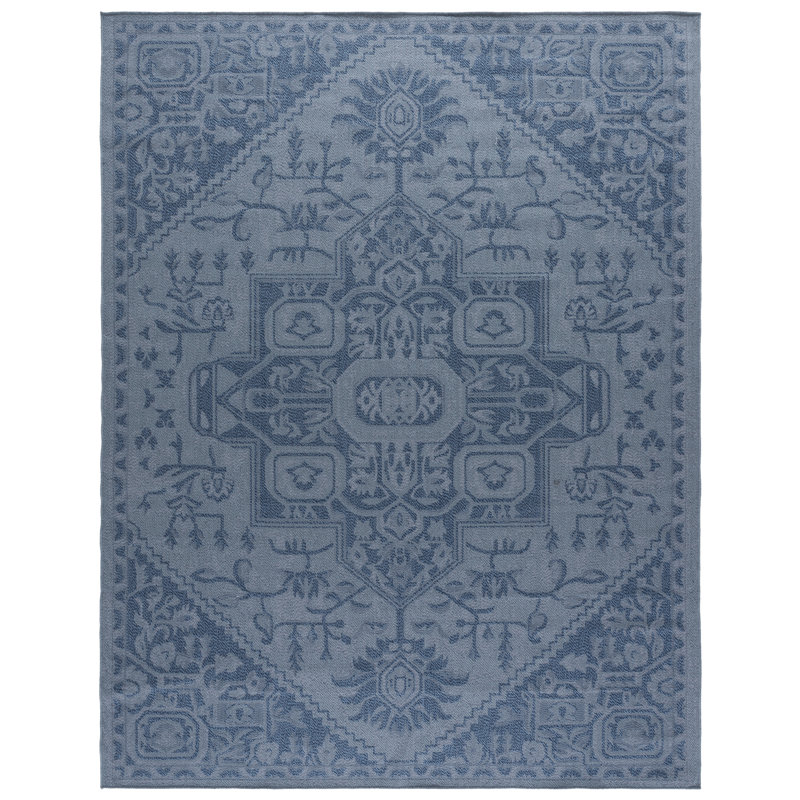 Mayleen Performance Machine Washable Oriental Indoor/Outdoor Area Rug, Rectangle 8' x 10'