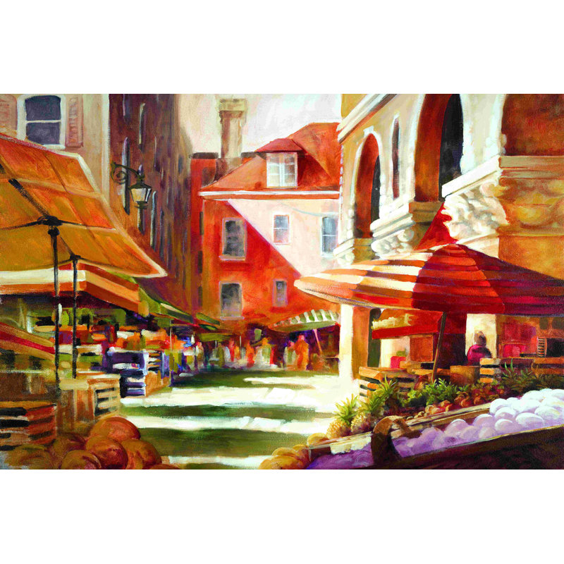 Open Air Market - impression sur toile tendue, H 8 po x l 12 po